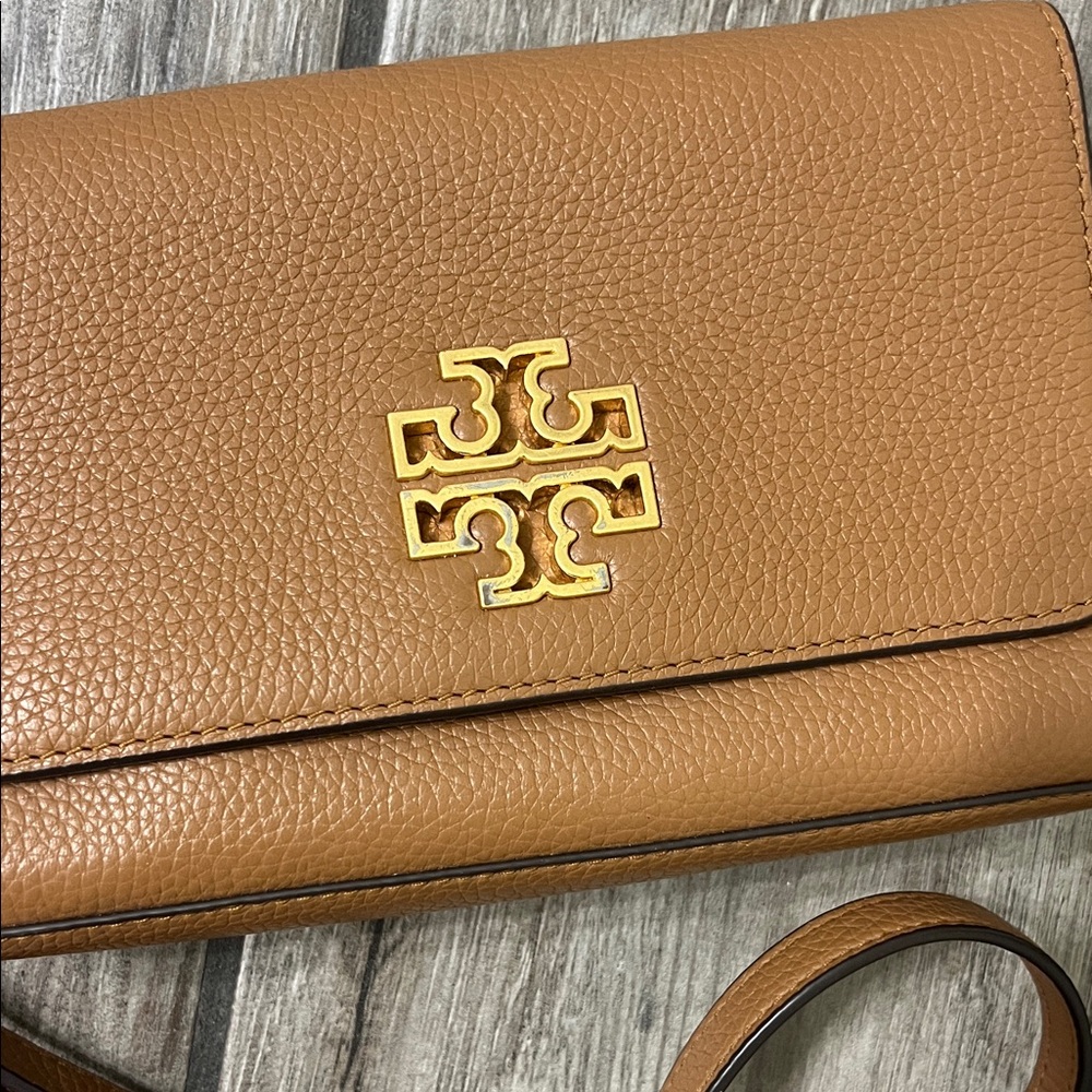 Tory Burch Brown Leather Crossbody Bag - Picture 2 of 5